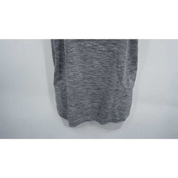 Lululemon Swiftly Tech Racerback Tank Top Heathered Slate Grey White Size 8 - Picture 5 of 9